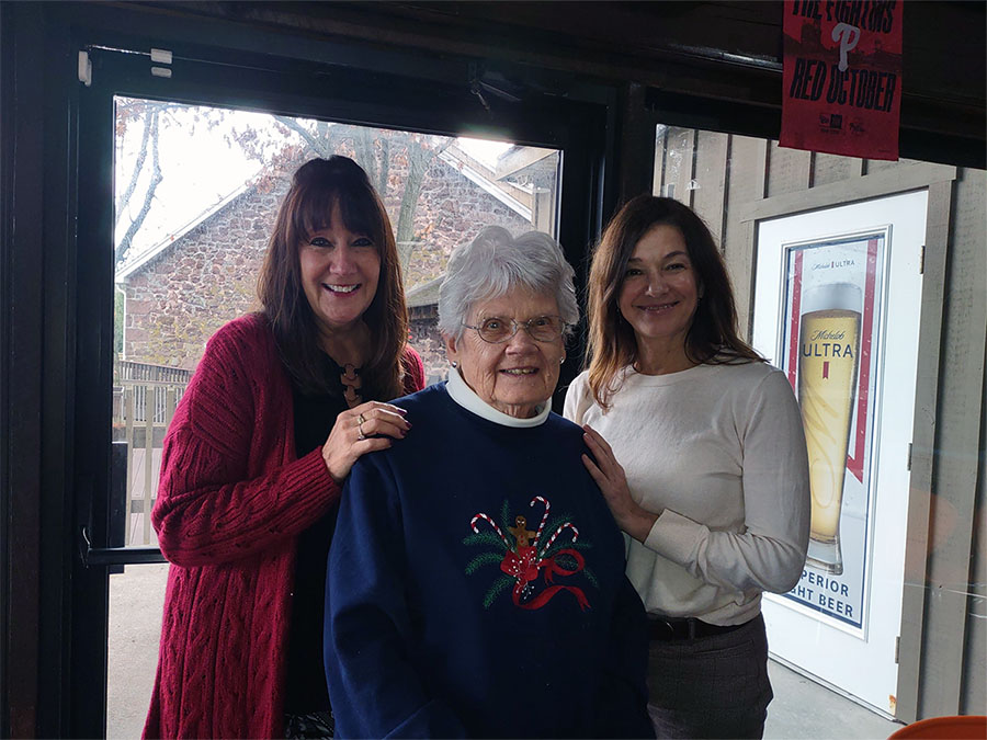Lois Savage and Susan Lazarchick, with a lovely member of our life care planning program, Frances Rosemary Haley
